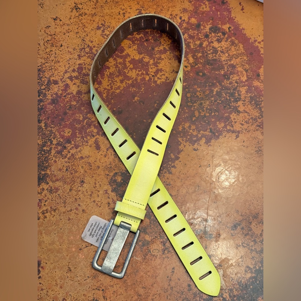 Free People We The Free Jona Belt Key Lime.. New without tags